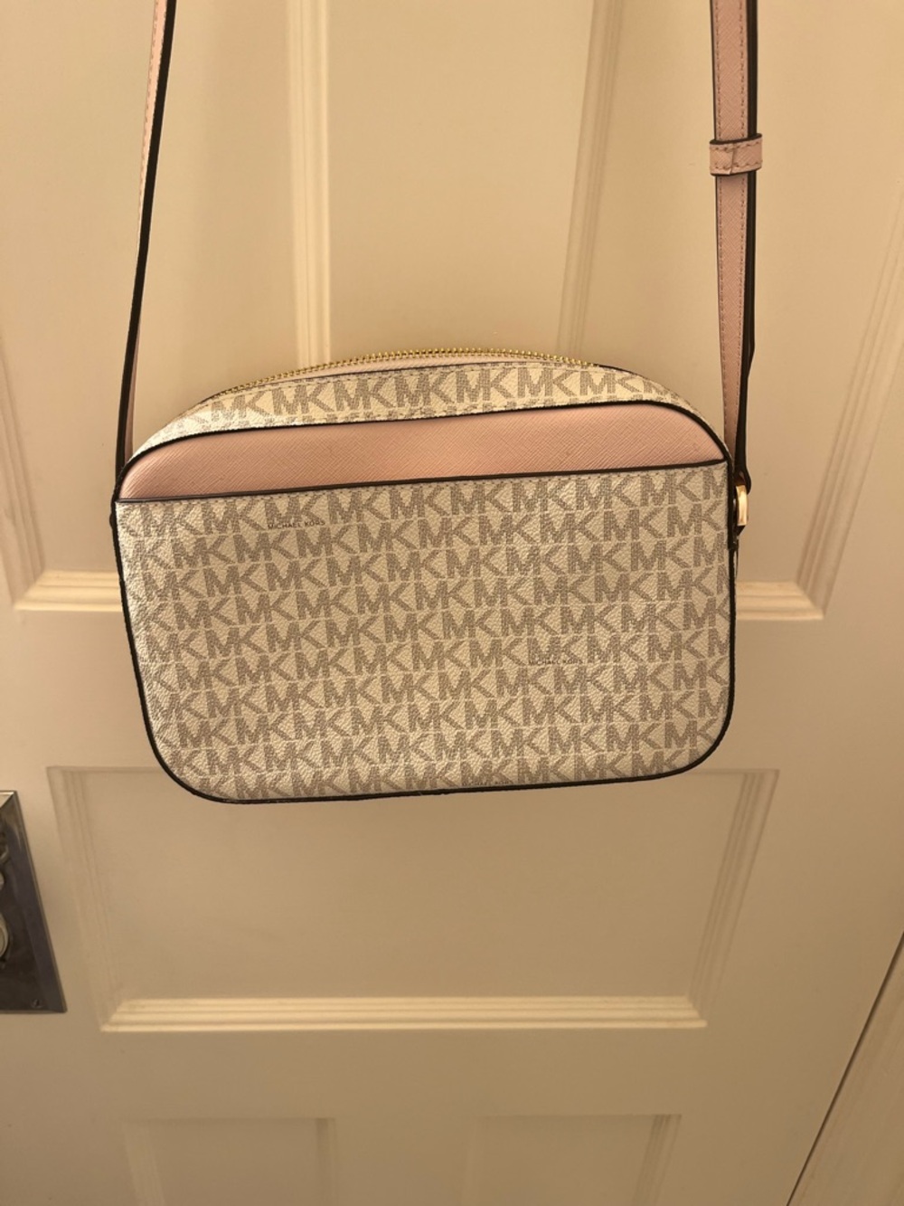 Michael Kors Beige with Pink Accents Crossbody Bag - Picture 2 of 4